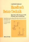Handbuch beton technik gebraucht kaufen  Wird an jeden Ort in Deutschland