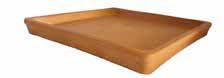 Sottovaso quadrato terracotta usato  Spedito ovunque in Italia 