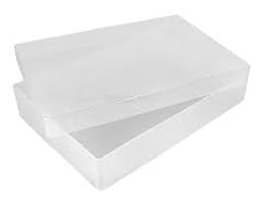 5 x A4 Clear Plastic Craft Boxes With Lid Ideal for for sale  Delivered anywhere in UK