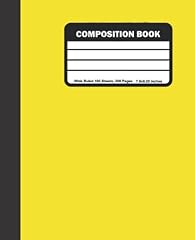 Composition book yellow for sale  Delivered anywhere in USA 