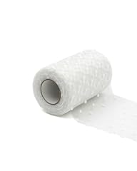Tulle pois bianco usato  Spedito ovunque in Italia 