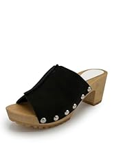 Leder clogs schwarz gebraucht kaufen  Wird an jeden Ort in Deutschland