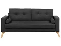 Seater sofa black for sale  Delivered anywhere in UK