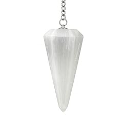 Selenite crystal pendulum for sale  Delivered anywhere in USA 
