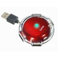 Saitek UFO Mini Hub, Red 480 Mbit/s Rojo - Concentrador (Red, 480 Mbit/s, Rojo, USB 2.0, 4x USB), usado segunda mano  Se entrega en toda España 