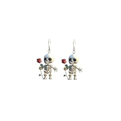 Halloween skeleton earrings for sale  Delivered anywhere in USA 