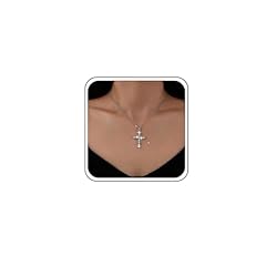 Sparkly cross necklace for sale  Delivered anywhere in UK