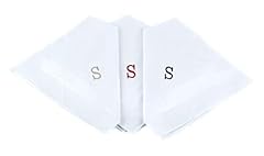 Monogrammed handkerchiefs men for sale  Delivered anywhere in USA 