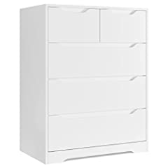 HOSTACK Modern 5 Drawer Dresser, Chest of Drawers with for sale  Delivered anywhere in USA 