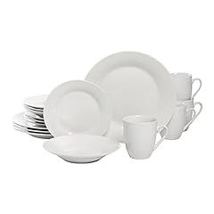 10 Strawberry Street Simply Round 16 Piece Dinnerware Set, White for sale  Delivered anywhere in Canada