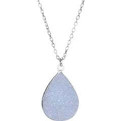 Druzy gemstone teardrop for sale  Delivered anywhere in USA 