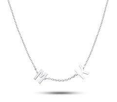 Silver initial name for sale  Delivered anywhere in UK