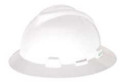 MSA 475369 V-Gard Full-Brim Hard Hat With Fas-Trac for sale  Delivered anywhere in USA 