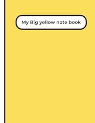Yellow note book for sale  Delivered anywhere in UK