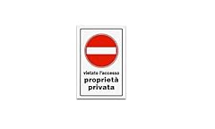 Cartello 30x20 prop.priv.v usato  Spedito ovunque in Italia 