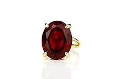 Bague grenat ovale d'occasion  Livré partout en France
