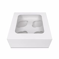 White cupcake boxes for sale  Delivered anywhere in UK