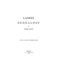 Lasher genealogy for sale  Delivered anywhere in USA 
