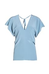 Blusa azzurra seta usato  Spedito ovunque in Italia 