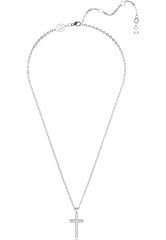 Swarovski collier cross usato  Spedito ovunque in Italia 