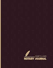 Maryland notary journal for sale  Delivered anywhere in USA 