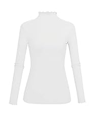 Ribbed white turtleneck for sale  Delivered anywhere in USA 