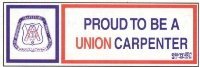 Proud union carpenter for sale  Delivered anywhere in USA 