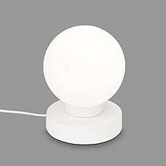 BRILONER - Lampada da tavolo, lampada da comodino, lampada da tavolo con cavo, sfera luminosa, abat-jour, 1 x E14, max. 25 Watt, bianco, 126 x 157 mm (DxH) usato  Spedito ovunque in Italia 