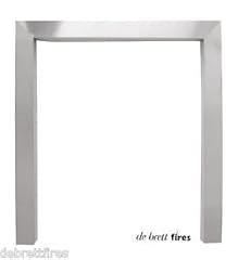Brushed steel fire for sale  Delivered anywhere in UK