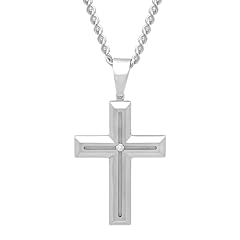 Cross diamond necklace for sale  Delivered anywhere in USA 