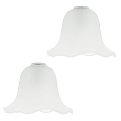Pair white frosted for sale  Delivered anywhere in UK