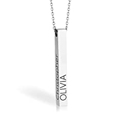 4 Sided Bar Necklace - Personalized Gifts For Mom - for sale  Delivered anywhere in Canada