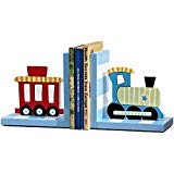 Wood train bookends for sale  Delivered anywhere in USA 