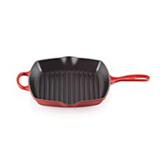 Le Creuset Enameled Cast Iron Signature Square Skillet Grill, 10.25", Cerise for sale  Delivered anywhere in Canada