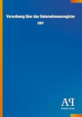 Verordnung unternehmensregiste gebraucht kaufen  Wird an jeden Ort in Deutschland