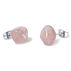 Rose quartz earrings for sale  Delivered anywhere in USA 