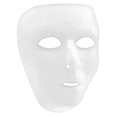Amscan Full Face Mask-6 1/4" x 7 3/4", White, 1 Pc for sale  Delivered anywhere in USA 