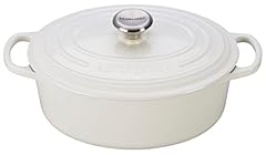 Le Creuset Enameled Cast Iron Signature Oval Dutch Oven, 2.75 qt, White, used for sale  Delivered anywhere in Canada