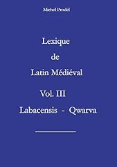 Lexique latin médiéval usato  Spedito ovunque in Italia 