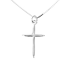 Delicate Cross Necklace For Women, Sterling Silver, used for sale  Delivered anywhere in USA 