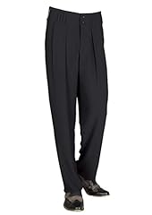 Black pleated trousers for sale  Delivered anywhere in UK