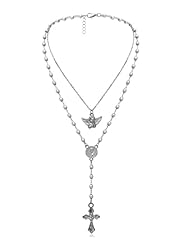 Kercisbeauty silver rosary for sale  Delivered anywhere in USA 