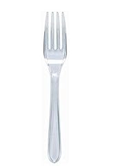 Clear plastic forks for sale  Delivered anywhere in UK