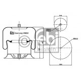 Febi 39854 bellows usato  Spedito ovunque in Italia 
