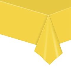 Yellow tablecloth party for sale  Delivered anywhere in UK