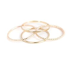 Gold stacking rings. for sale  Delivered anywhere in USA 