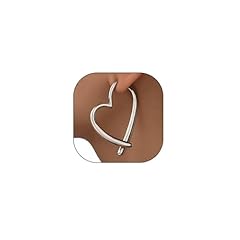 Silver heart asymmetrical for sale  Delivered anywhere in USA 