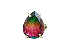Watermelon tourmaline ring for sale  Delivered anywhere in UK