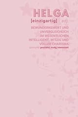 Helga bewundernswert notizbuch gebraucht kaufen  Wird an jeden Ort in Deutschland
