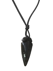 Obsidian arrowhead pendant for sale  Delivered anywhere in UK
